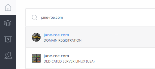 Search domain