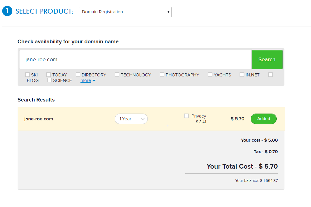 Express-cart-domain