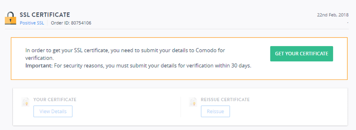 click get your certificate